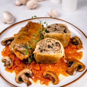 Holubtsi with Mushrooms