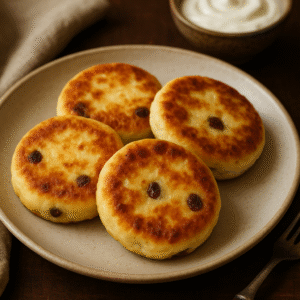 Sweet Syrnyly with Raisings