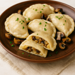 Varenyky with Potato and Mushrooms