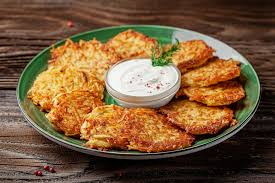 Traditional Deruny with Mushrooms